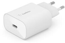 Belkin Boost-Charge USB-C PD 3.0 PPS fali töltő 25W + USB-C - Lightning kábel (WCA004VF1MWH-B5)