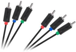 Cabletech 3RCA-3RCA Komponens kábel 1, 8 m Cabletech szabvány (KPO3955-1.8)
