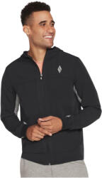 Skechers Férfi pulóver, Skechers Skechweave Premium Hooded Jacket, fekete XL fekete