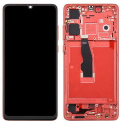 NBA001LCD10112002766229266 Huawei P30 TFT LCD kijelző érintővel Piros kerettel, előlap (NBA001LCD10112002766229266)