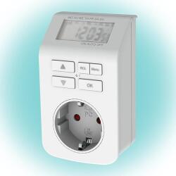 GAO 0743H digitális beltéri időzítő óra, 3680 W, 98 ki- és bekapcsolás / hét, véletlenszerű kapcsolás - dellaprint