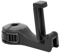 Somogyi Elektronic SA 062 autós telefontartó, 2in1, mobiltartó, csomagakasztó, fejtámla rúd rögzítés, 10 - 16 mm, 4 - 10 kg terhelés - dellaprint