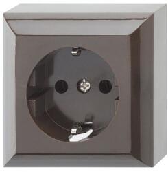 GAO 0510056777 Business Line IP20, 1 férőhelyes földelt csatlakozóaljzat, beltéri, 230 V~ /50 Hz / 16 A, barna