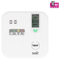 Somogyi Elektronic CO10SMART szén-monoxid vészjelző, Tuya kompatibilis, Wi-Fi kapcsolat , LCD kijelző, elemes, 5 év elem élettartam, 10 év érzékelő élettartam