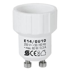 Home E14/GU10 foglalatátalakító adapter, max. 0, 3 A - dellaprint