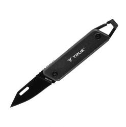 True Utility Modern Keychain Knife, TU7060N, 4 cm rozsdamentes acél penge, multifunkcionális, eloxált alumínium markolat - dellaprint