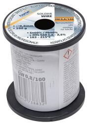 Home SW 0, 8/100 forrasztóón, 0, 8mm, 100g, európai gyártótól származó kiváló minőségű forrasztóón, összetétel: SN/PB: 60/40%, gyanta: 2, 0% - dellaprint