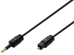Somogyi Elektronic 51225 Toslink-Mini Toslink csatlakozókábel, optikai kábel, 2 méter
