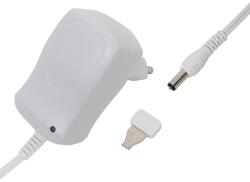 Somogyi Elektronic MW MA06/G+ hálózati adapter, 600 mA áramfelvételig, ideális 3-12 V-os készülékekhez, szabályozható feszültség, LED visszajelző, fix csatlakozó