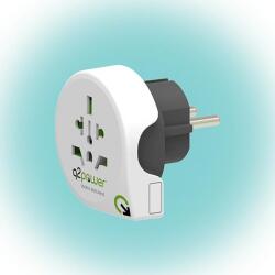Q2Power Q2 power Utazóadapter, " World to Europe"