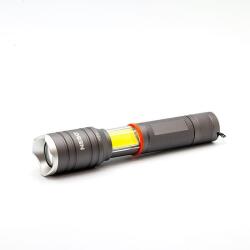 NEBO NEB-6746-G TAC SLYDE zseblámpa, 300 lumen, zoom, alumínium burkolat, IPX4, 5 féle üzemmód, elemes működés - dellaprint