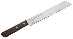 Satake 803-762 Tomoko japán kenyérvágó kés, 20 cm penge hossz, rozsdamentes acél, natúr fa markolat