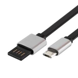 Somogyi Elektronic USBF 2 töltőkábel, 2 oldalú, fordítható, USB-A dugó, microUSB-B dugó, 2m, 2, 1A, adatkábel
