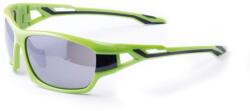 BikeFun Szemüveg BIKEFUN SPY fekete/zöld #2 smoke lencse, flash mirror C3