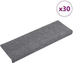 vidaXL 30 db világosszürke öntapadó lépcsőszőnyeg 65x21x4 cm (3365694)