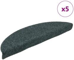 vidaXL 5 db zöld tűlyukasztott öntapadó lépcsőszőnyeg 56 x 17 x 3 cm (149696)