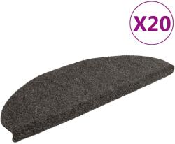 vidaXL 20 db antracitszürke öntapadó lépcsőszőnyeg 65x21x4 cm (3365651)