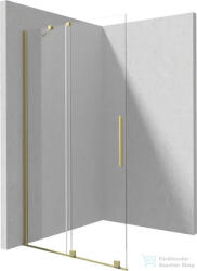 Deante PRIZMA walk-in zuhanyfal csúsztatható, 90 cm, szálcsiszolt arany KTJ_R39R (KTJ_R39R)