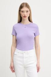 Tommy Jeans t-shirt szürke, DW0DW17383 - lila XXL