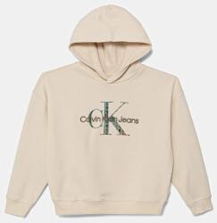 Calvin Klein felső bézs, sima, kapucnis, IB0IB02524 - bézs 170