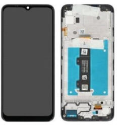 Motorola Moto E20 (2021) Előlap Keret+LCD Kijelző+Érintőpanel, Fekete (5D68C19457) Gyári, Service Pack