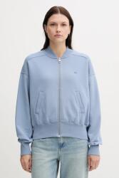 Tommy Hilfiger pamut melegítőfelső sima, WW0WW45753 - kék S