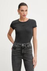 BOSS Orange t-shirt nyitott hátú, fekete, 50536871 - fekete XS