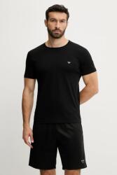 Emporio Armani Underwear pamut póló 2 db fekete, sima, EM000391 AF10800 - fekete XL