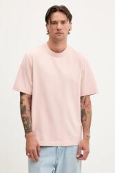 Abercrombie & Fitch pamut póló narancssárga, sima, KI123-5060 - narancssárga XL