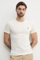 Ralph Lauren pamut póló piros, férfi, sima, 710671438 - bézs XL