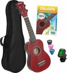 Cascha HH 3970 Vörös szoprán ukulele
