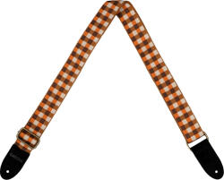 Cascha CUS-JW4 Jacquard ukulele heveder Checkered Orange