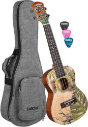 Cascha HH 2606 Art Series Leafy koncert ukulele - 10% nyitási akció