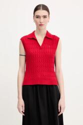 Tommy Hilfiger pamut mellény könnyű, piros, WW0WW45655 - piros L