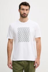 Calvin Klein Jeans pamut póló fehér, nyomott mintás, LV04RC841G - fehér M