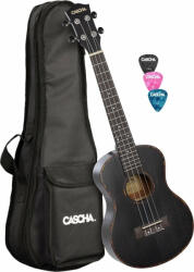 Cascha HH 2305 Prémium fekete tenor ukulele - 10% nyitási akció