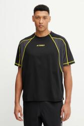 adidas TERREX sportos póló x National Geographic fekete, sima, JP1299 - fekete L
