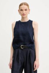 Benetton vászon felső sötétkék, sima, 5BMLDQ0BU - sötétkék S