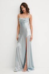 Retrofete selyem ruha Emery maxi, egyenes, HL24-7943 - kék M