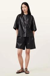 AllSaints bőr rövidnadrág ARLA - fekete 36