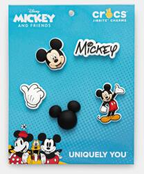 Crocs gyerek papucs dísz Mickey Pant 5PK 5 db fehér, 10014478 - fehér Univerzális méret