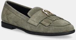Furla velúr mokaszin Chic Loafer zöld, lapos talpú, YJ74HIC Y61000 2810S - zöld Női 39
