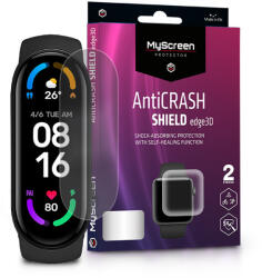 MyScreen Protector Xiaomi Mi Smart Band 5/Mi Smart Band 6 ütésálló képernyővédő fólia - MyScreen Protector AntiCrash Shield Edge3D - 2 db/csomag - transparent