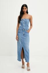 ANSWEAR farmerruha midi, egyenes - kék XS - answear - 15 990 Ft