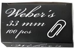 WEBER S Gemkapocs WEBER`S 33mm nikkel 100 darabos - tonerpiac