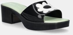 Melissa papucs MELISSA SHAPE + LAZY OAF AD zöld, magassarkú, M 33566 - fekete Női 38