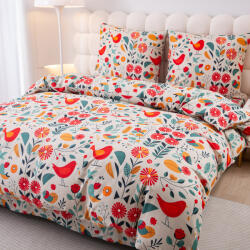  RETRO BIRD színes mikroszálas ágyneműhuzat Ágyneműhuzat mérete: 2 db 70 x 90 cm | 200 x 220 cm