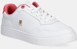 Tommy Hilfiger bőr sportcipő ESSENTIAL ELEVATED COURT SNEAKER fehér, FW0FW08680 - fehér Női 36