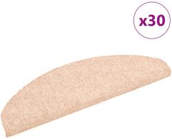 vidaXL 30 db krém öntapadó lépcsőszőnyeg 65x21x4 cm (3365655)