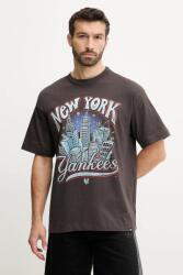 47 brand pamut póló MLB New York Yankees barna, nyomott mintás, BB017TMKBRU643616C9 - barna M